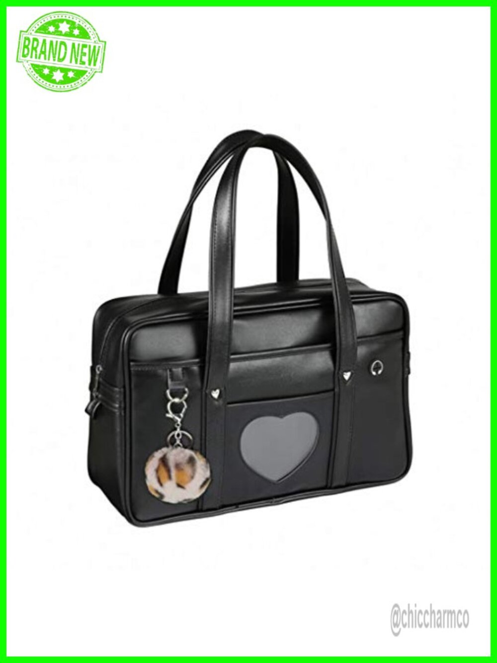 Chillpaper Faux Leather Large Tote Bag 14in Laptop Bookbag Ita Bag